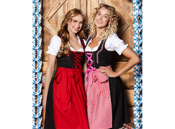 Oktoberfest kjole - Frau Fischer - Rød 1 Damekostyme - Str 40-42 