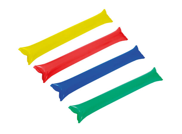 Oppblåsbare noisemakers - 4 ass farger 2 staver i ass farger 