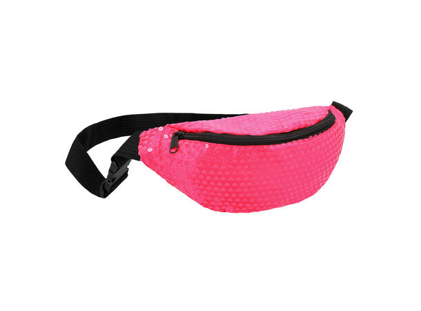 Rumpetaske m/Paljetter - Neon Rosa 1 Caps til voksen - Onesize 
