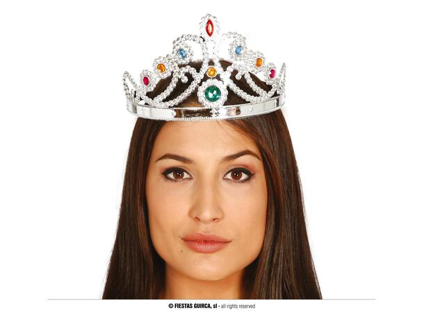 Sølvdronningens krone - Fargerik 1 Tiara i PVC 