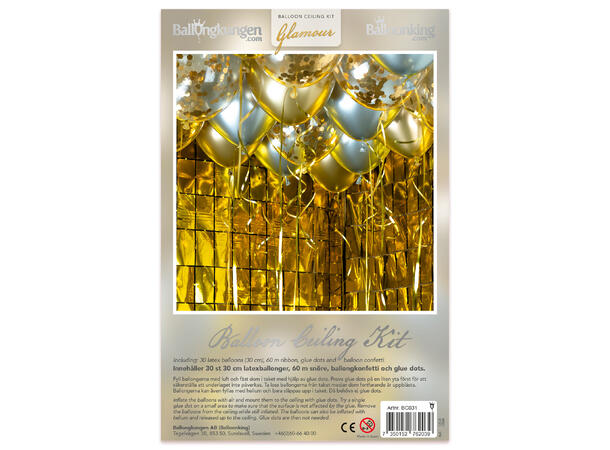 Ballongdekorkit - Glamour 1 Ballongdekorasjon av gummiballonger 