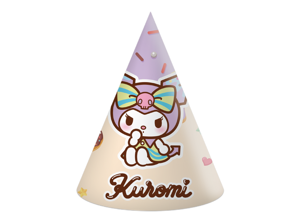 Hello Kitty & Kuromi 6 FSC - Papirhatter - 16x12cm 