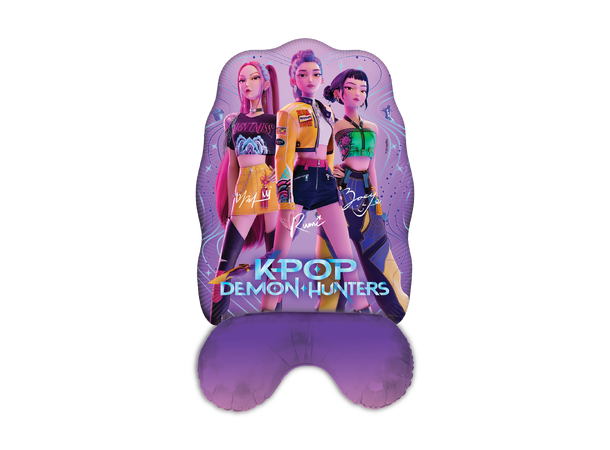 K-Pop Demon Hunters 1 Stående folieballong for luftfylling 