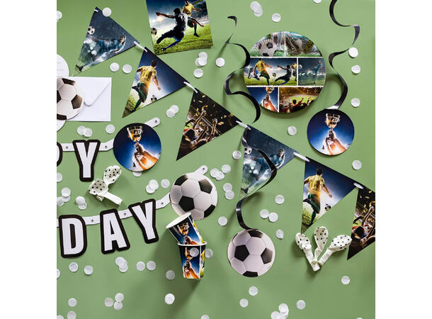 Kick it 8 Runde tallerkener i papp - 23cm 