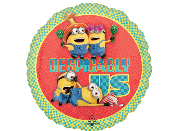 Minions - Despicable Me 4 1 Folieballong - Rund - 18" (43cm) 