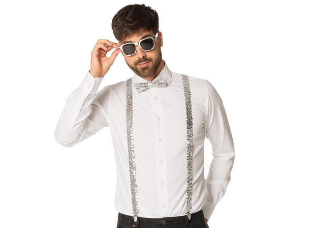 Sett - Briller, Sløyfe buksesæler - Sølv 1 Sett 