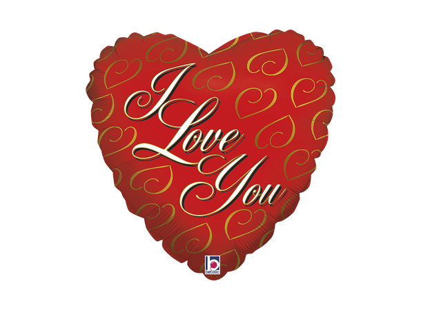 24K Love - Hjerte 1 Folieballong hjerte - 46cm (18") 