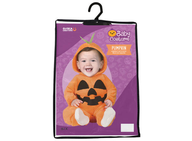 Baby Gresskar - Oransje 1 Babykostyme - Str 12-18 Mnd 
