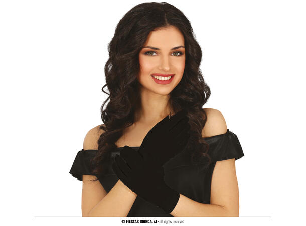 Hansker - Sorte - Korte 1 Par hansker - 23cm 