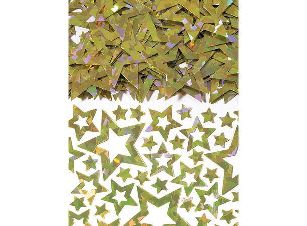 Konfetti - Stjerner - Gull Skimmer 14g 
