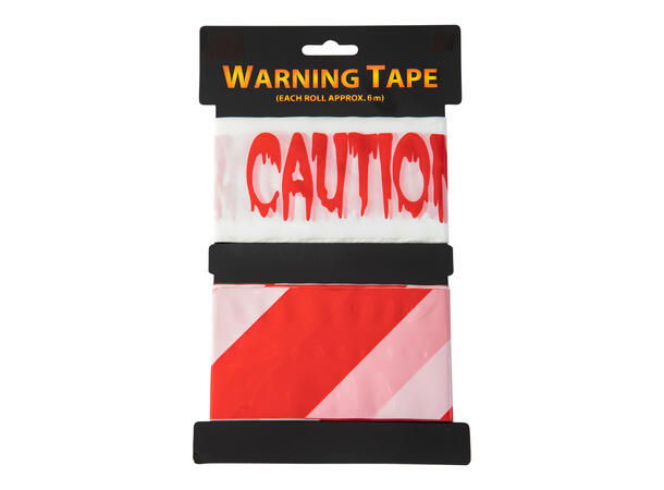 Sperrebånd - Caution-Danger - Rød/hvit 2 stk sperrebånd i plast 