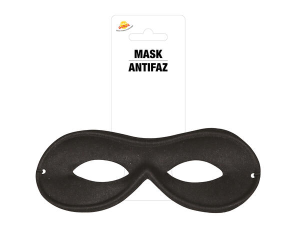 Øyemaske - Pierrot - Sort 1 Øyemaske i polyester 