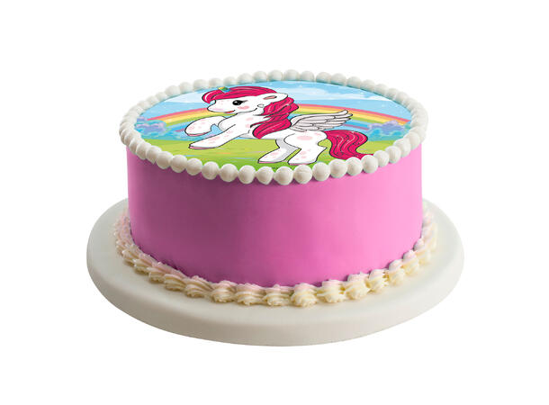 Baby Enhjørning - Steiler 1 spiselig kakeskilt - 20cm 