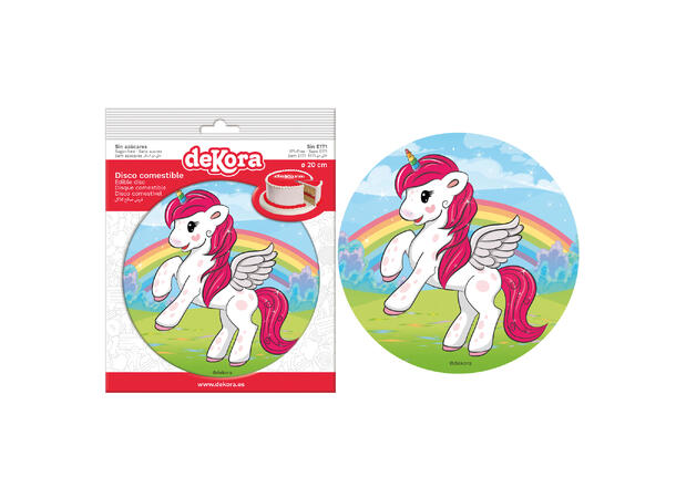 Baby Enhjørning - Steiler 1 spiselig kakeskilt - 20cm 