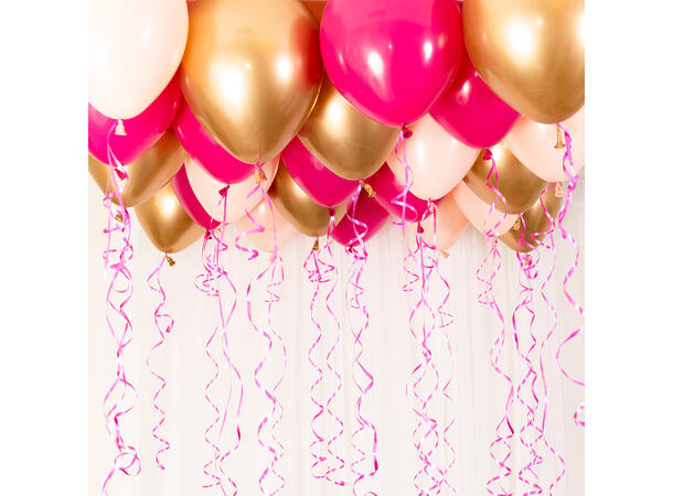 Ballongdekorkit - Premium Pink 1 Ballongdekorasjon av gummiballonger 