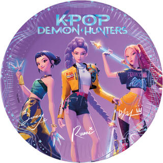 K-Pop Demon Hunters 8 FSC Plastfrie Tallerkener i papir 23cm
