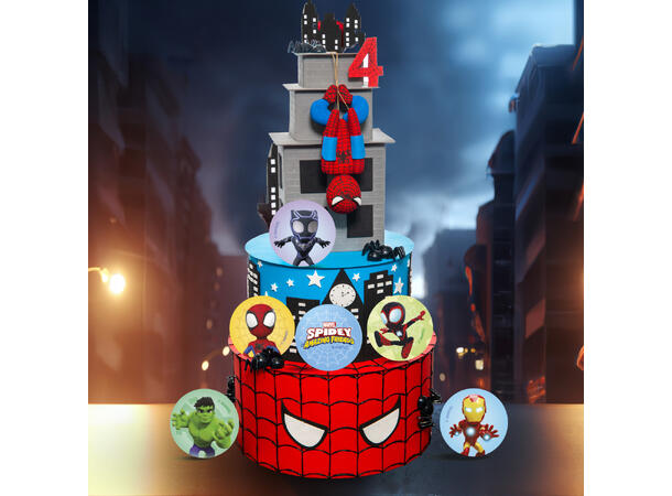 Spidey 1 Ark med spiselig kakedekor - sukkerfri 