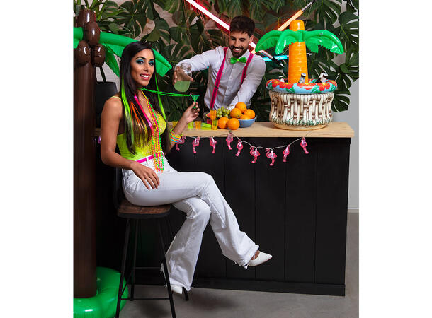 UV Shotteglass med kjede - Cocktail 3 Shotglass i kjede - 3 farger 