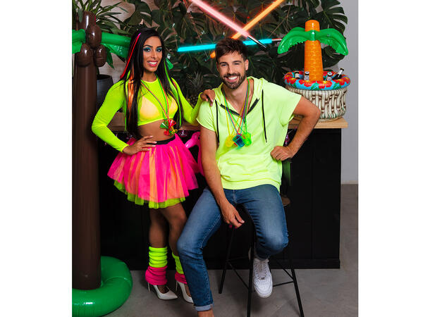 UV Shotteglass med kjede - Cocktail 3 Shotglass i kjede - 3 farger 