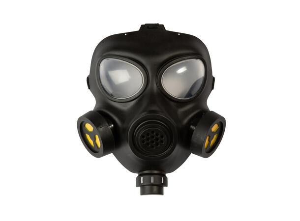 Gassmaske - sort 1 maske i PVC til voksen