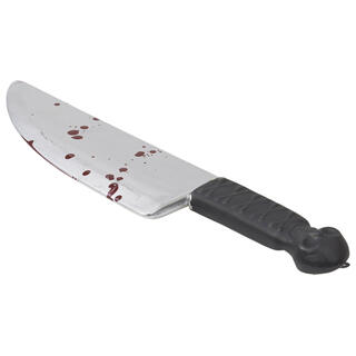 Kniv med blod 1 Kniv i plast - ca 30cm