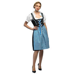 Oktoberfest kjole - Frau Fischer - Blå 1 Damekostyme - Str 36-38