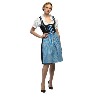 Oktoberfest kjole - Frau Fischer - Blå 1 Damekostyme - Str 36-38