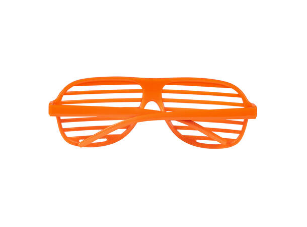 Sjalusibriller - Neon assortert 1 Par briller i plast 