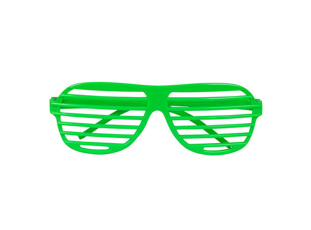 Sjalusibriller - Neon assortert 1 Par briller i plast 