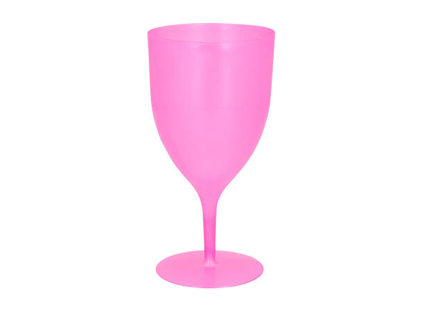 Vinglass i neonfarger - 5 farger ass 10  Vinglass i plast - 3,5dl 