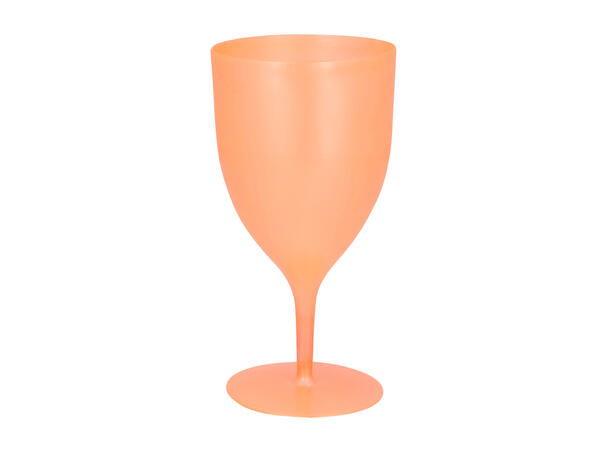 Vinglass i neonfarger - 5 farger ass 10  Vinglass i plast - 3,5dl 