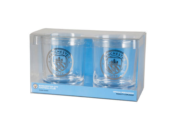 Whiskeyglass - Manchester United 2 Whiskeyglass i glass 