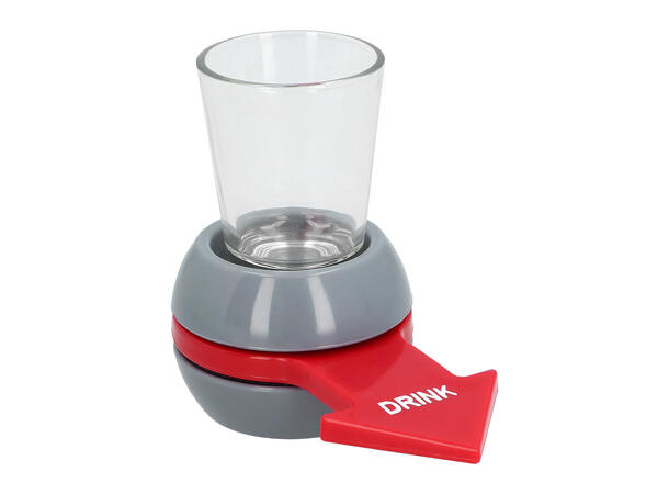 Drikkelek - Shottetuten peker på Innhold 1 Holder, 1 shotteglass i glass