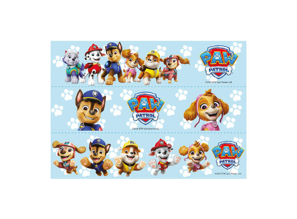 Paw Patrol 3 Spiselige kakebånd-5x21cm hver 