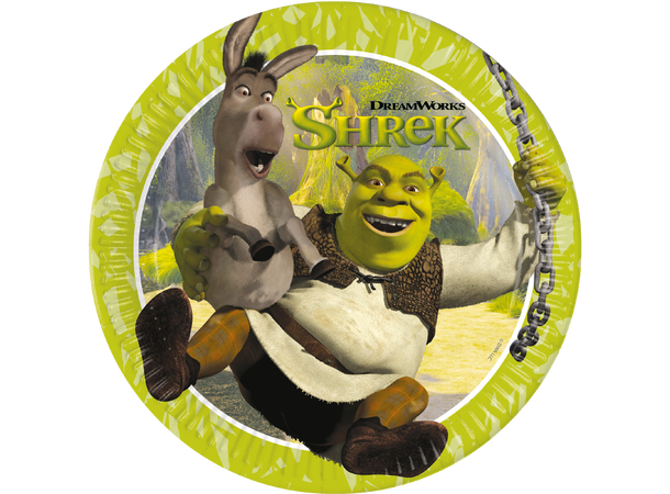 Shrek 8 FSC Plastfrie Tallerkener i papir 23cm 