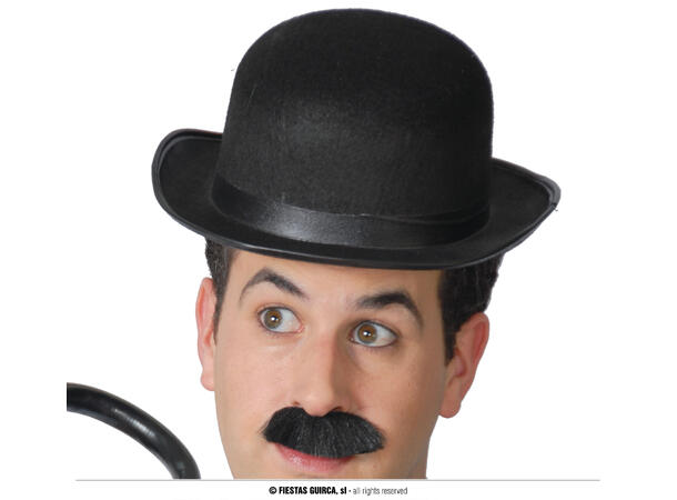 Bowlerhatt - Sort 1 Hatt i filt til mann - Onesize 