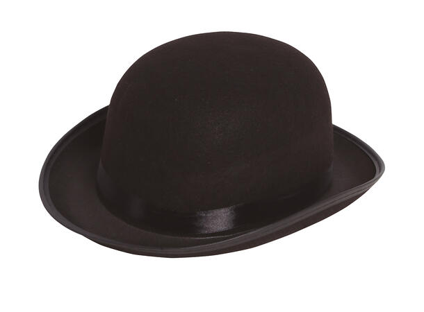 Bowlerhatt - Sort 1 Hatt i filt til mann - Onesize 