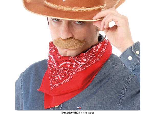 Denim halsskjerf/bandana - Rød 1 Halskjerf i polyester 