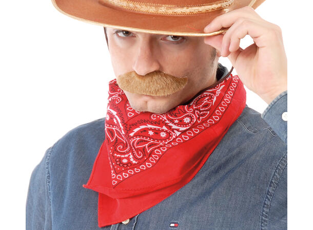 Denim halsskjerf/bandana - Rød 1 Halskjerf i polyester 