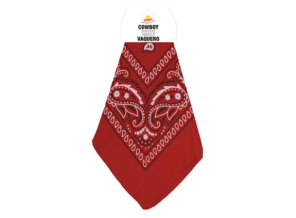 Denim halsskjerf/bandana - Rød 1 Halskjerf i polyester 