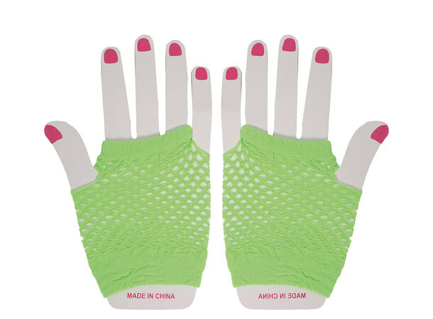 Nettinghansker Neon Grønne - Korte 1 Par hansker - 11cm 