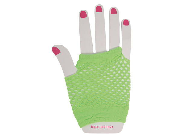 Nettinghansker Neon Grønne - Korte 1 Par hansker - 11cm 