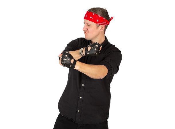 Utkledningssett - Punk Rock Briller, Bandana, hansker og armbånd 