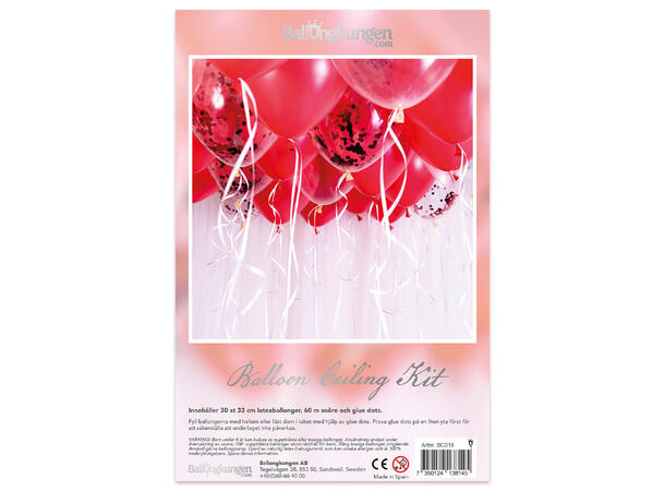 Ballongdekorkit - LOVE 1 Ballongdekorasjon av gummiballonger 