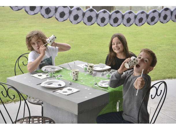 Fotballbane Bordløper 1 Løper i ployester - 30cm x 5m 