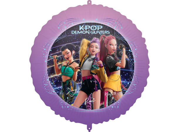 K-Pop Demon Hunters 1 Folieballong Rund - 46cm 