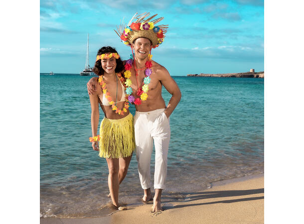 Shotglass i kjede - 4 farger 24 stk:  12 rosa, 4 blå/grønn/oransje