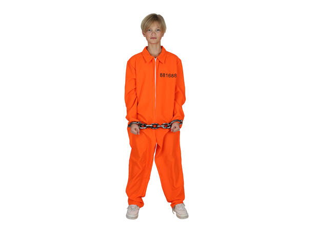 Kostyme Amerikansk Fange - Oransje 1 Kostyme  JR- str 158-164
