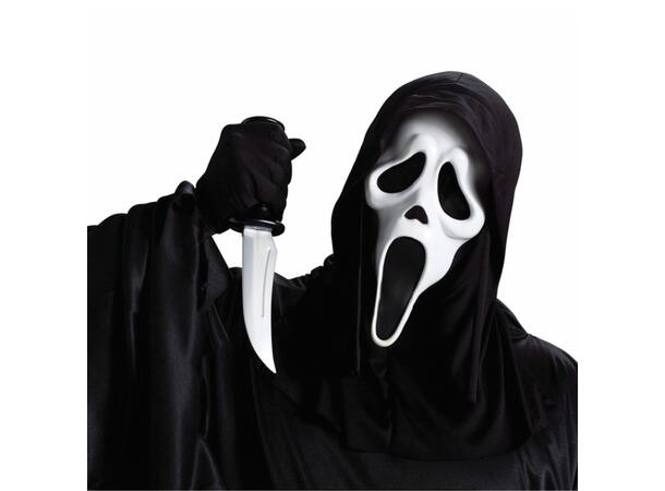 Maske og kniv - Skrik Maske og Kniv i PVC