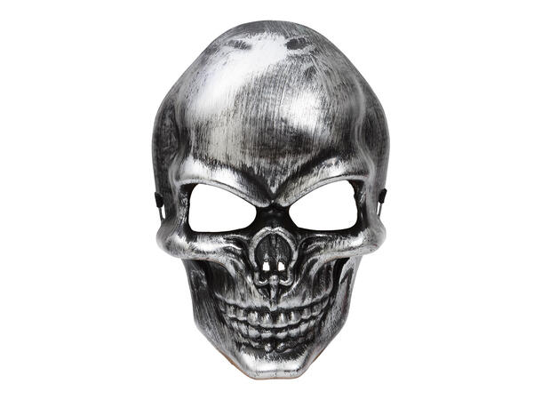 Maske skjelett - Sølv 1 maske i plast - Onesize